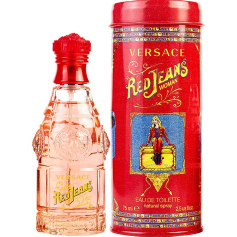 red jeans for women versace|red jeans perfume by Versace.